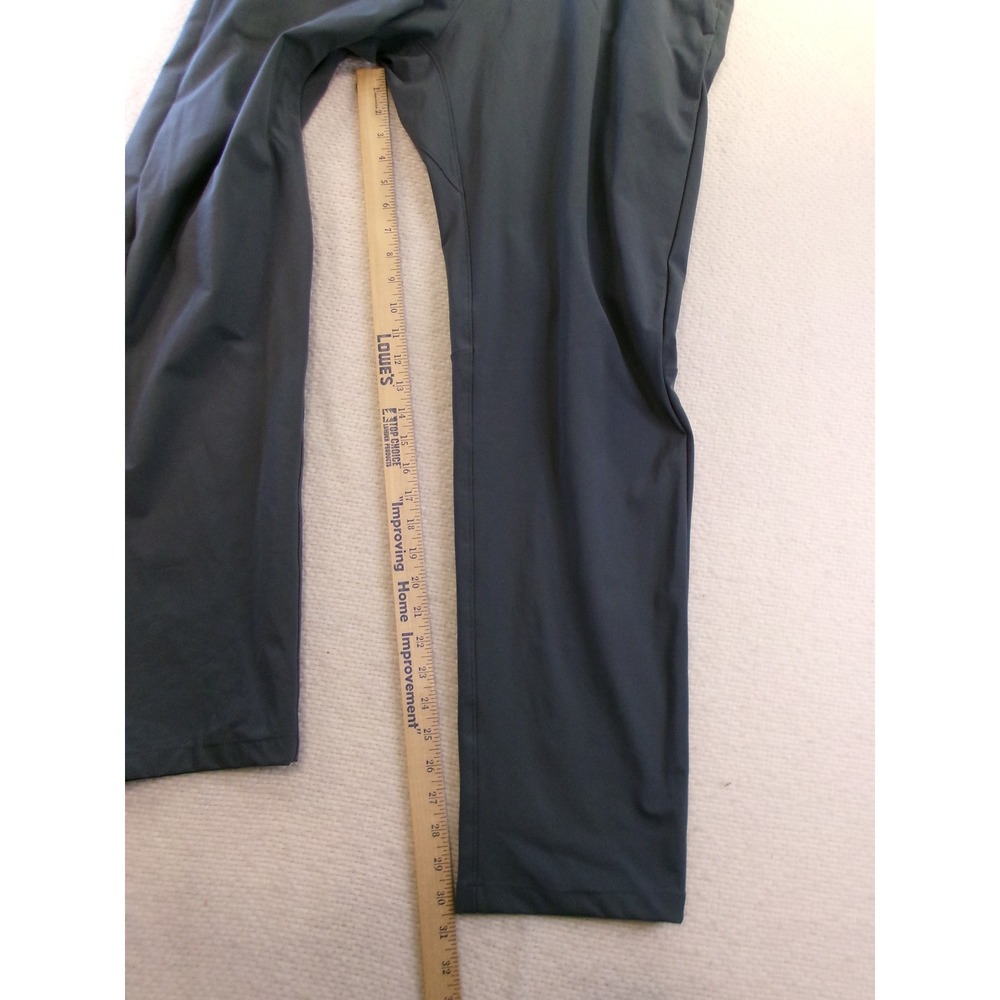 Lululemon Mens 36 Tall Commission Pants Gray Warpstreme Tapered Golf Chino - Picture 3 of 8